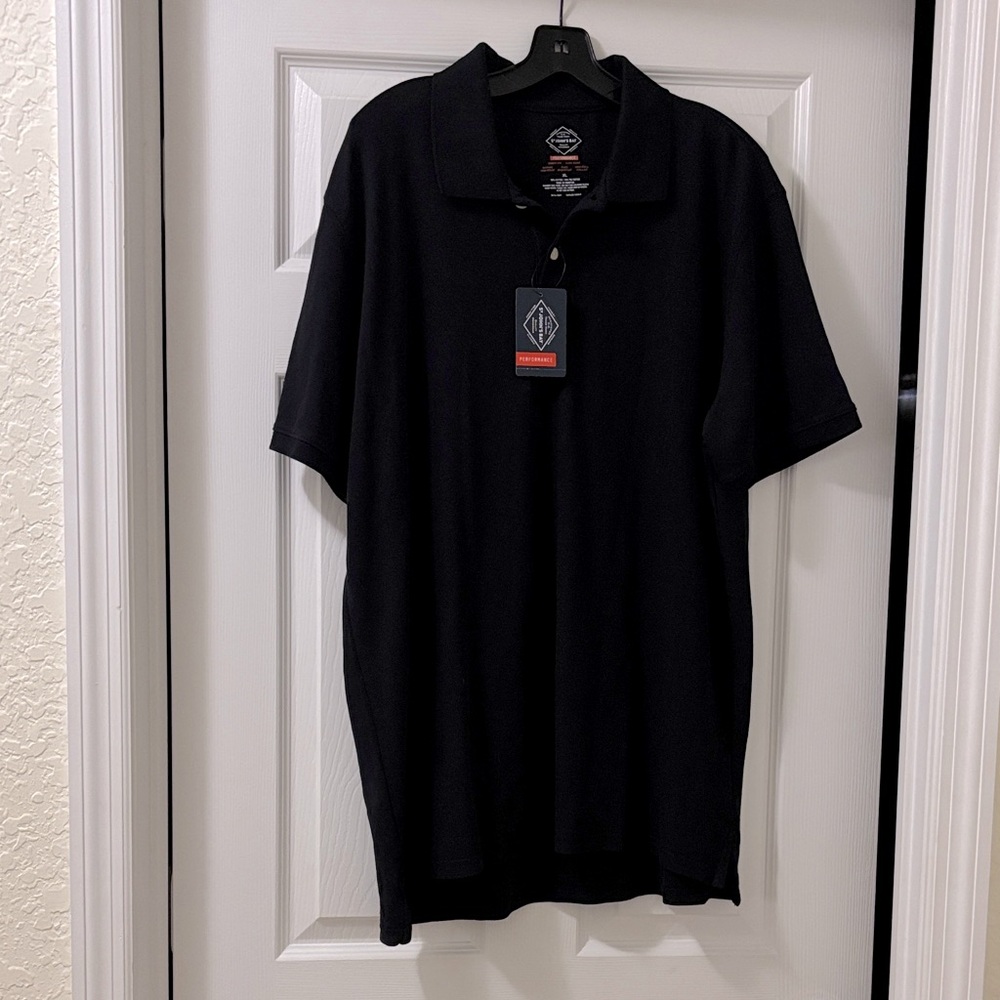 St. John's Bay Classic Black Polo Shirt